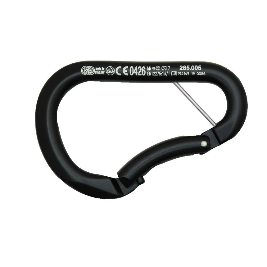 Kong Paddle Bar Bent Gate Carabiner black