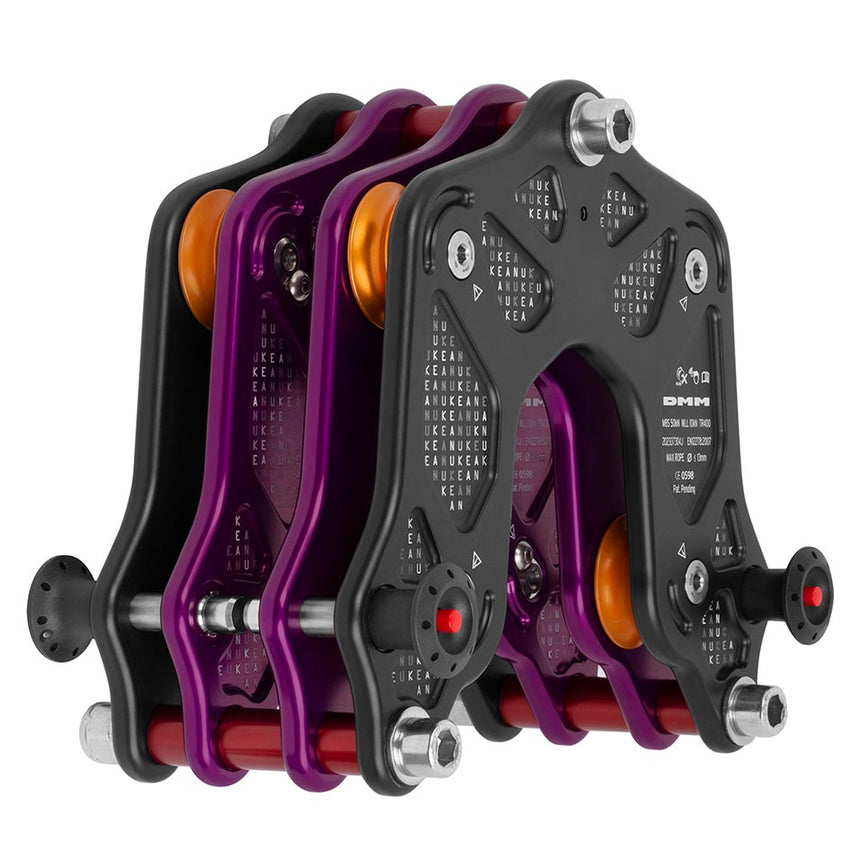 Two DMM Keanu Trolleys bolted together to create parallel redundancy with a joining kit