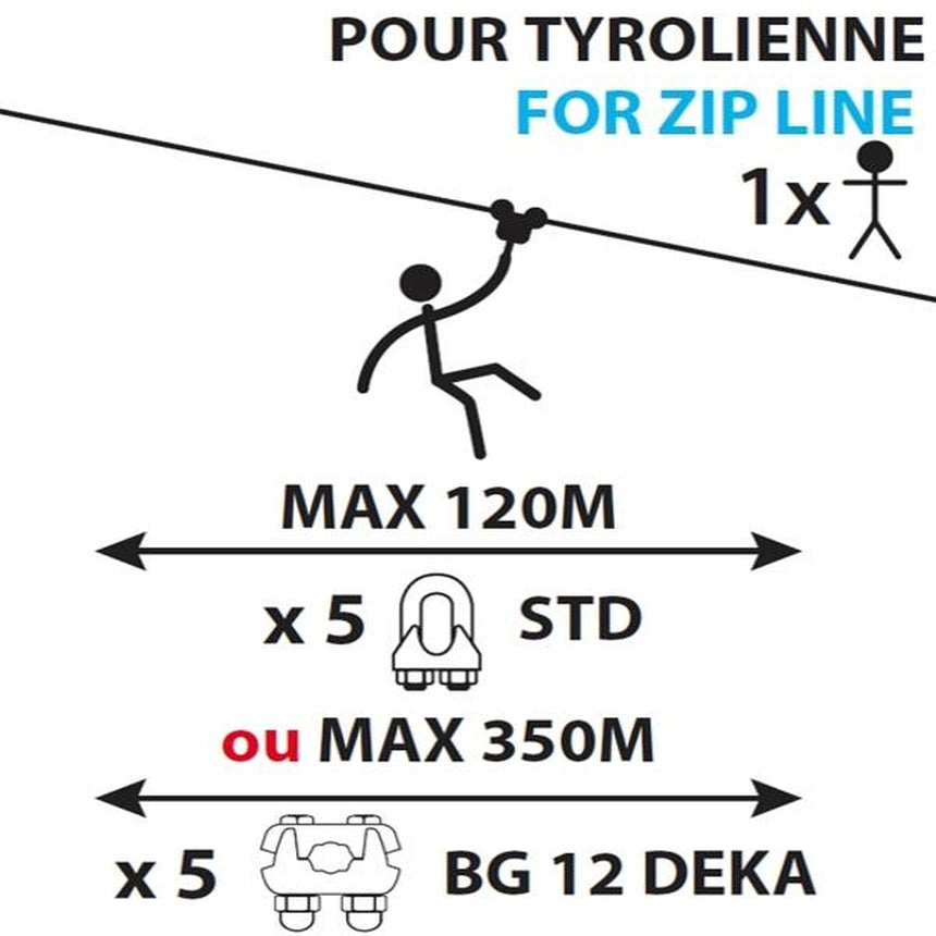 Kong Coudou Pro ZAZA2 ZIP5 Plate Zipline