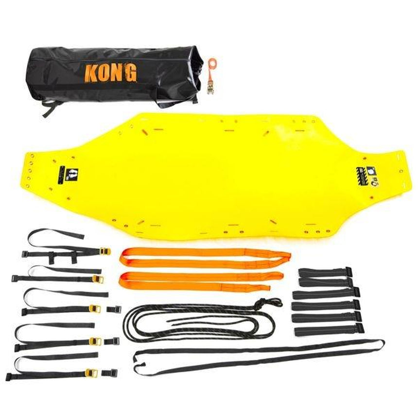 Kong Rolly - Rollable Stretcher disassembled with pack contents laid out