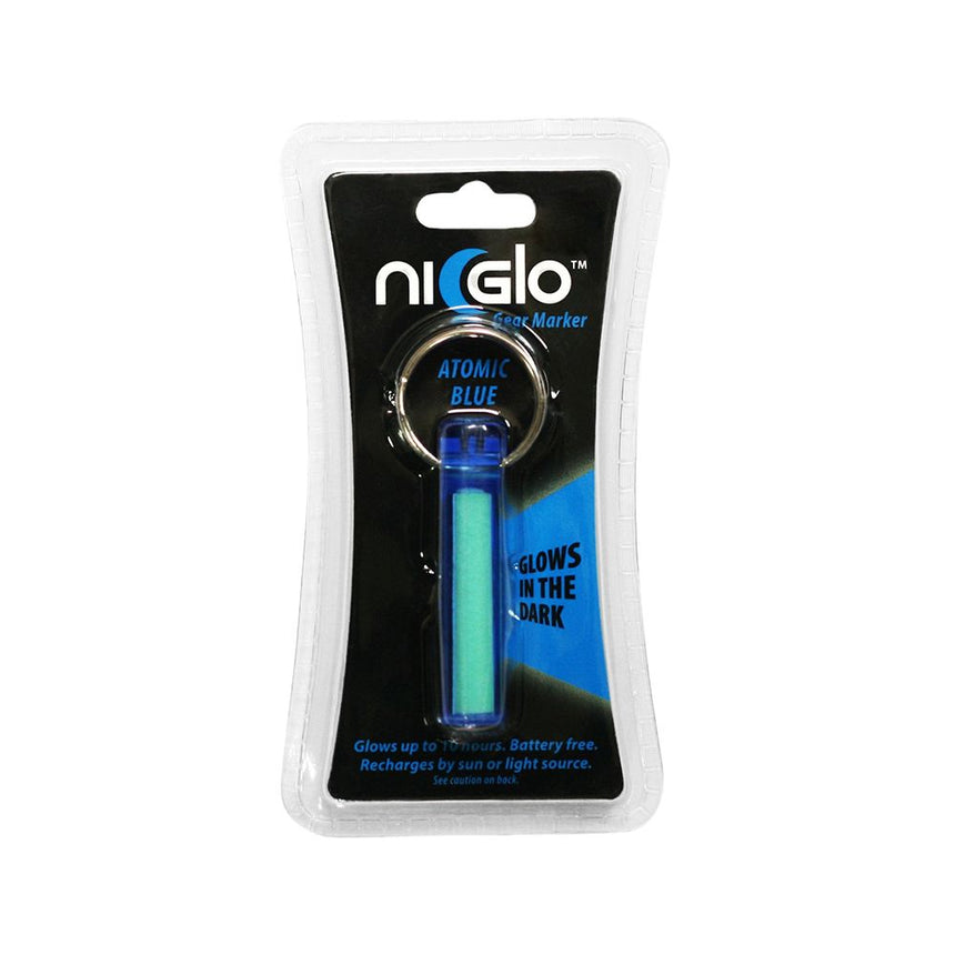 Gear Aid Ni Glo Atomic Blue Gear Marker in Euro Hook Packaging