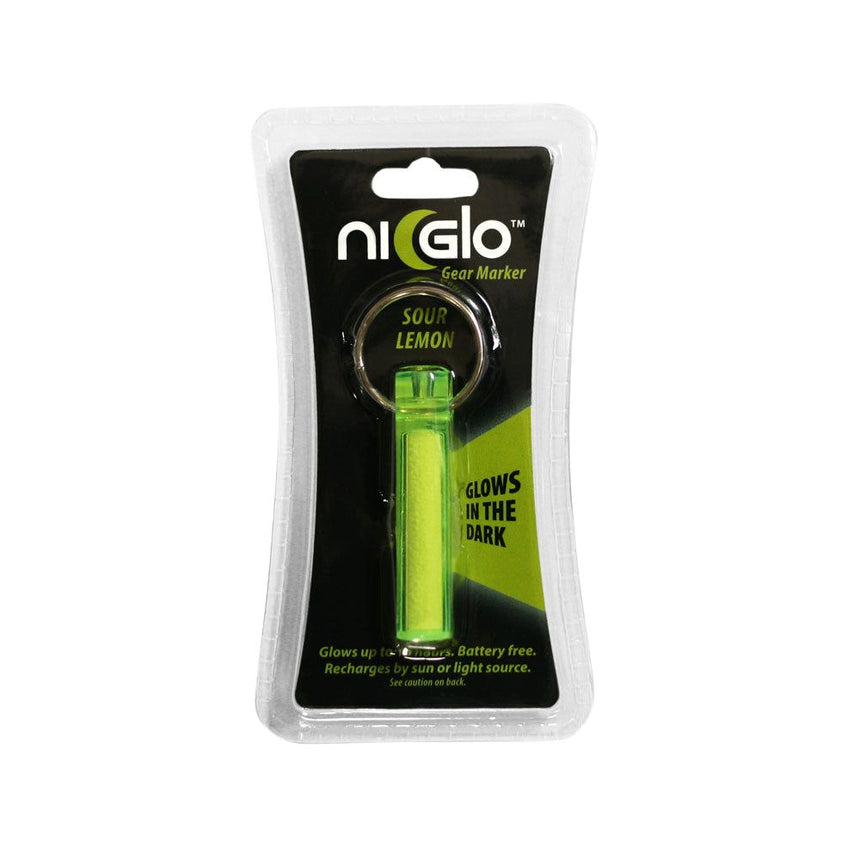 Gear Aid Ni Glo Sour Lemon Colour way Gear Marker in Euro Hook Packaging