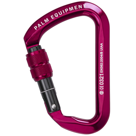 Palm Screwgate Carabiner in Red