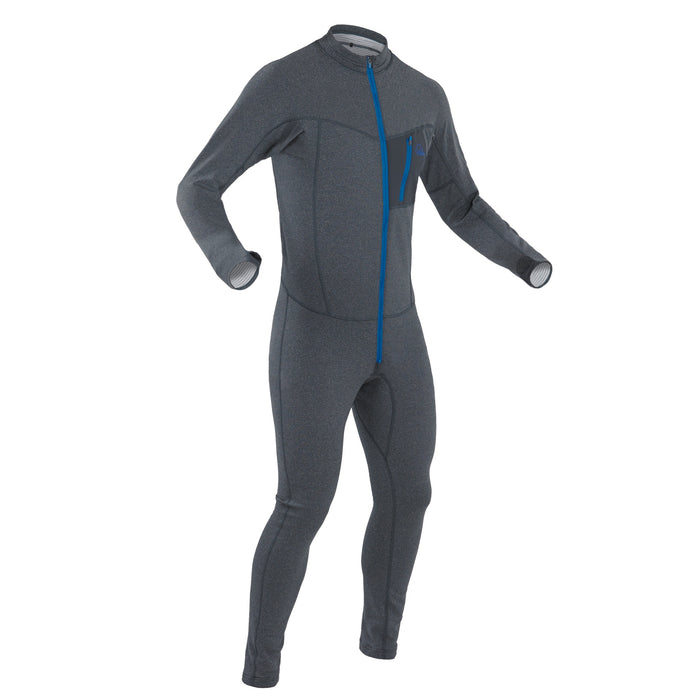 Palm Tsangpo Suit Front of Grey All in One Thermal Fleece