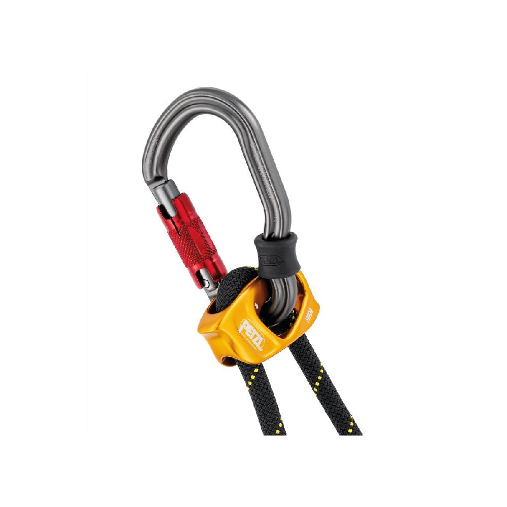 Petzl Progress Adjust-Y Double adjustable progression lanyard adjusts quickly and precisely with the ADJUST rope adjuster, which releases with a simple turn and handles easily, thanks to its ergonomic shape.