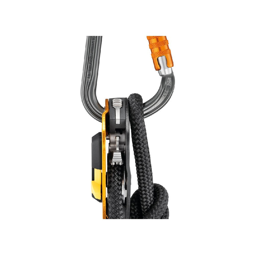 Petzl William Carabiner has an asymmetrical pear shape, with a large capacity for attaching multiple elements, and a large gate opening to facilitate their installation.