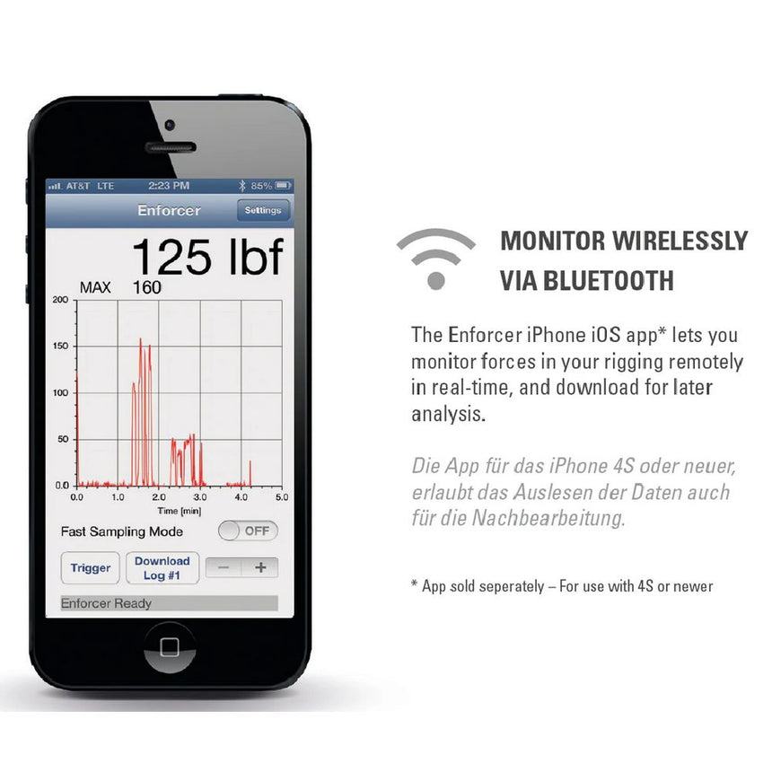 Rock Exotica LC1 Enforcer ios app monitor wireless via bluetooth