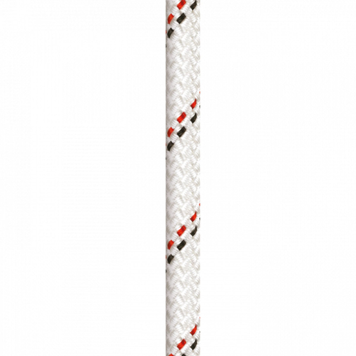 Close up of beal industrie 11mm rope in white