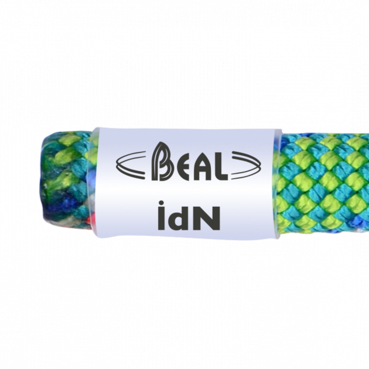 End of Beal Top Gun II 10.5mm Rope in Green