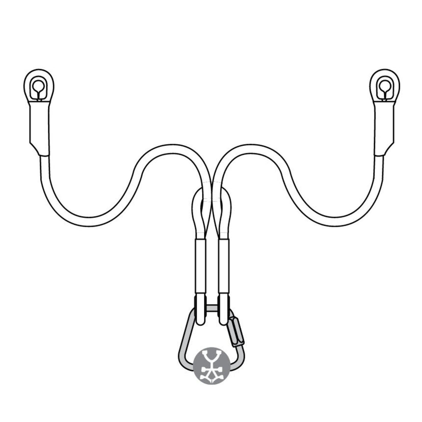 Line drawing of CMC Pro Bullnose Lanyard
