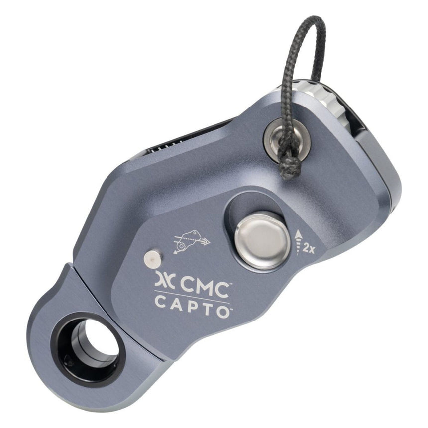 11mm Grey Capto - a combined rope grab, pulley and becket with a Soft Shackle attached