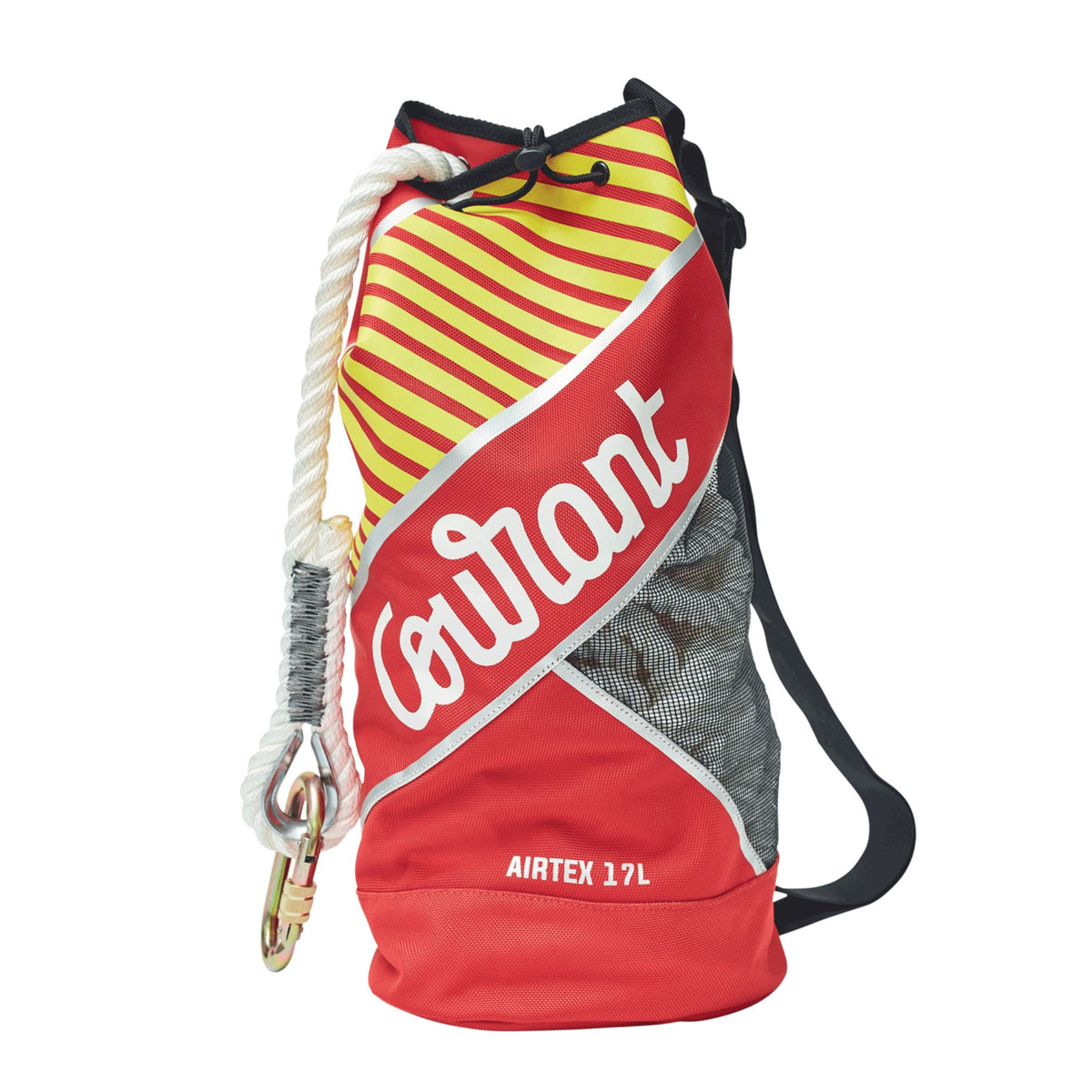 Courant Airtex Rope Bag 17L showing front with rope