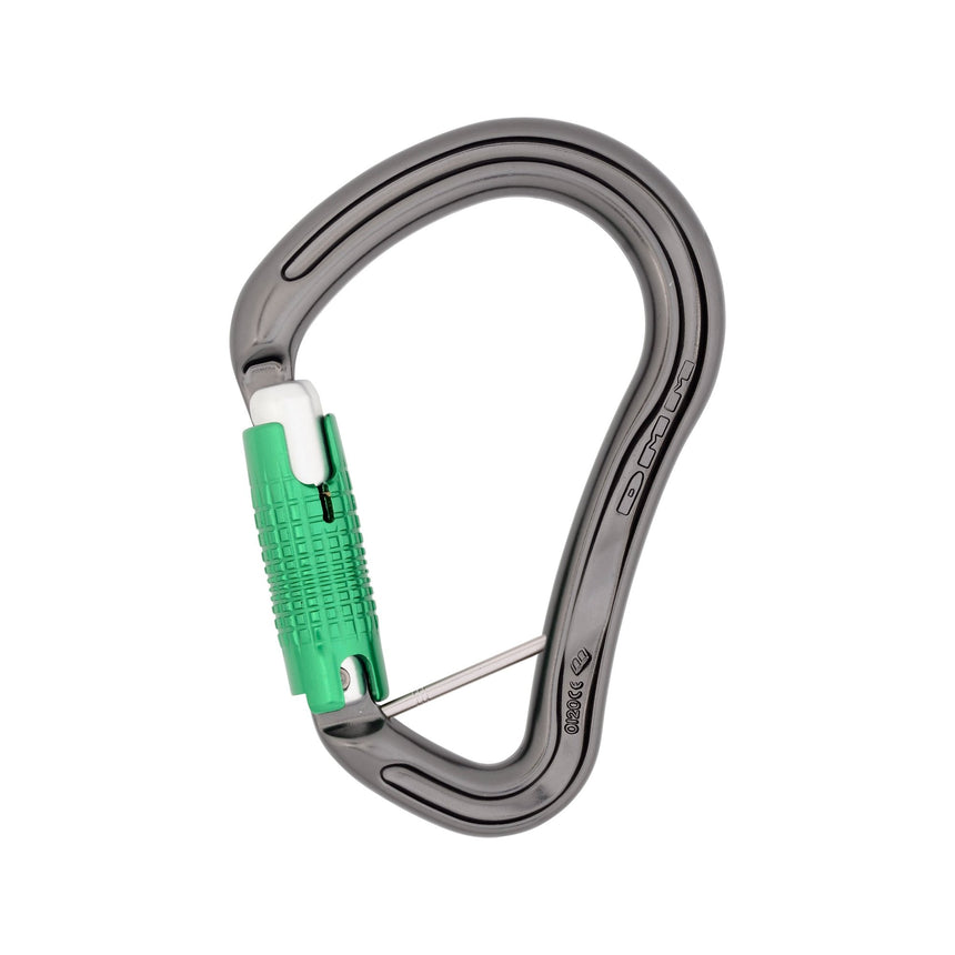 Titanium and Green Boa HMS Locksafe Captive Bar Carabiner
