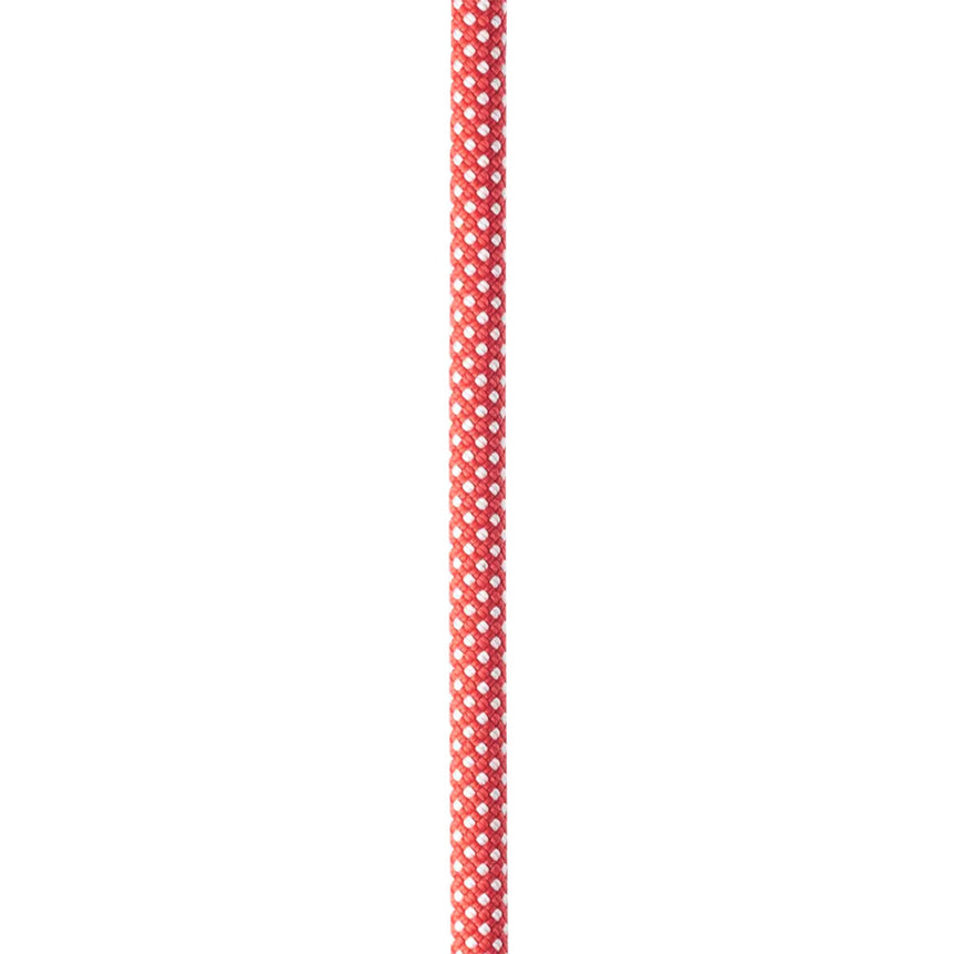 Edelrid Dynamite 11mm Dynamic Rope in Red recommended as protection, lanyard or rope systems for industrial or adventure park use.