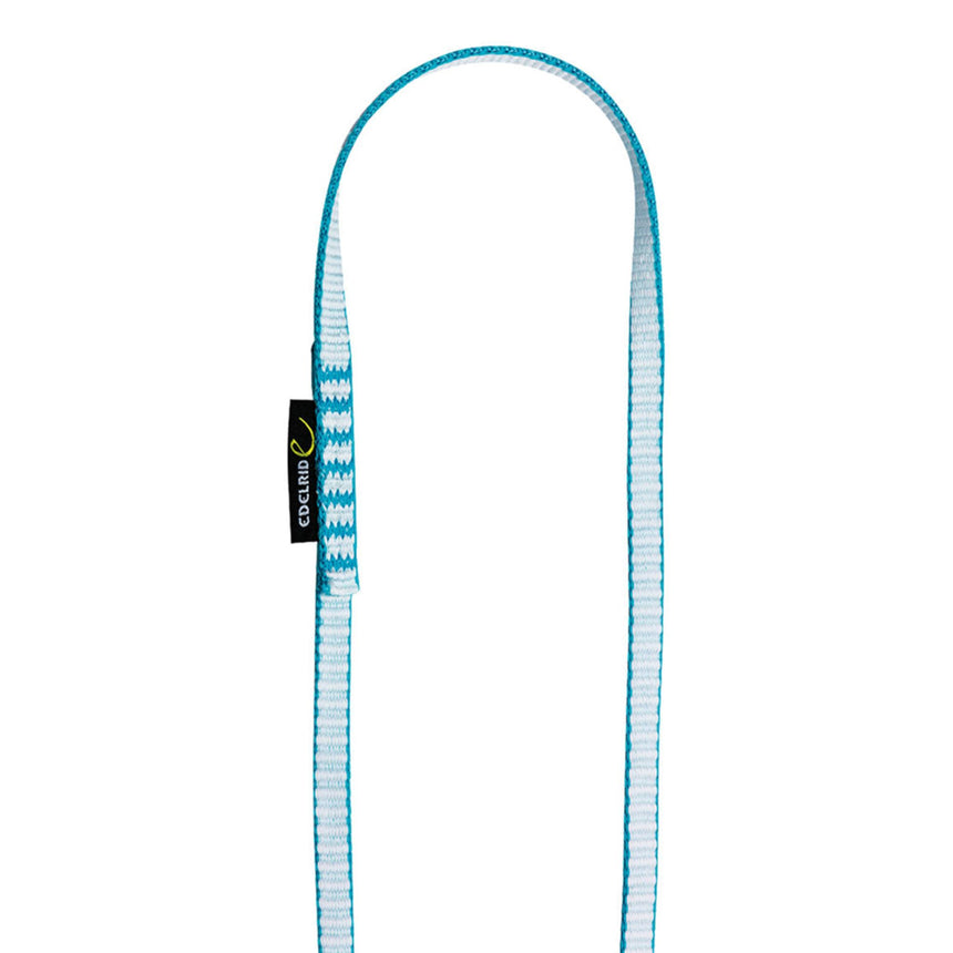 Edelrid High-Strength Dyneema Sling 11m in Icemint Colourways Blue and white