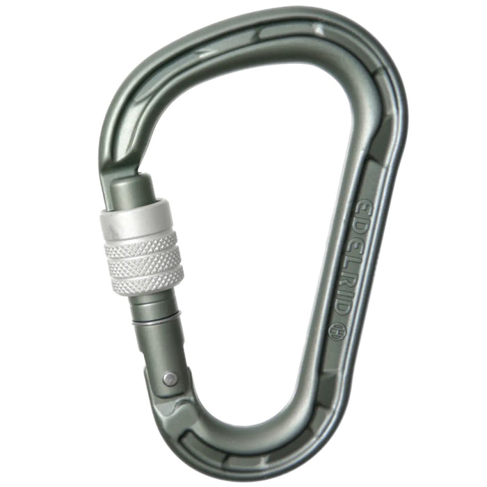 Edelrid HMS Magnum Screwgate Carabiner in slate