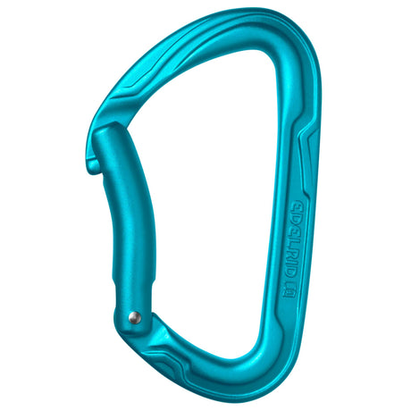 Edelrid Pure Bent Carabiner in Icemint Blue