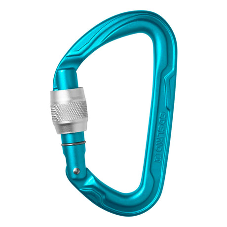 Blue Icemint Edelrid Pure Screwgate Carabiner