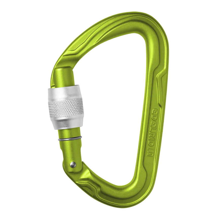 Oasis Lime Green Edelrid Pure Screwgate Carabiner