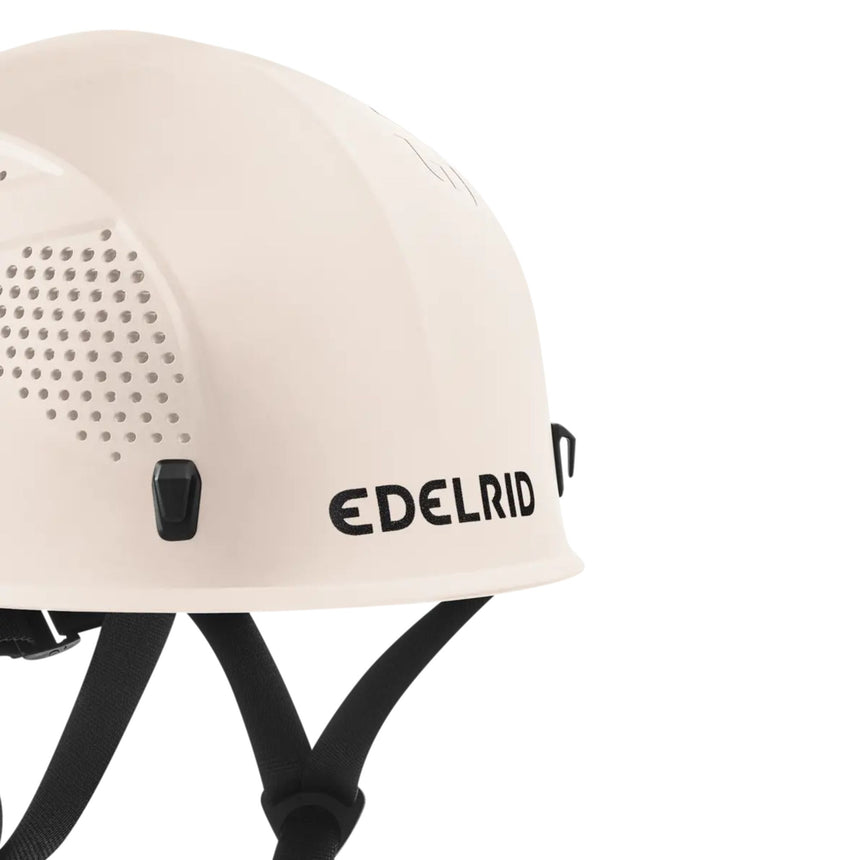 Side of Edelrid Ultralight Junior Helmet designed specifically for young climbers