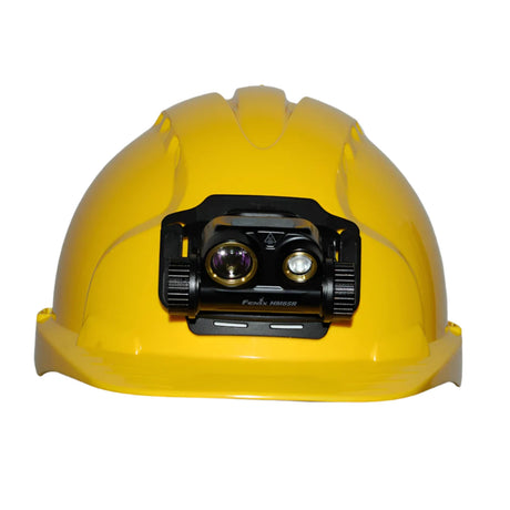 Fenix HM65R on helmet