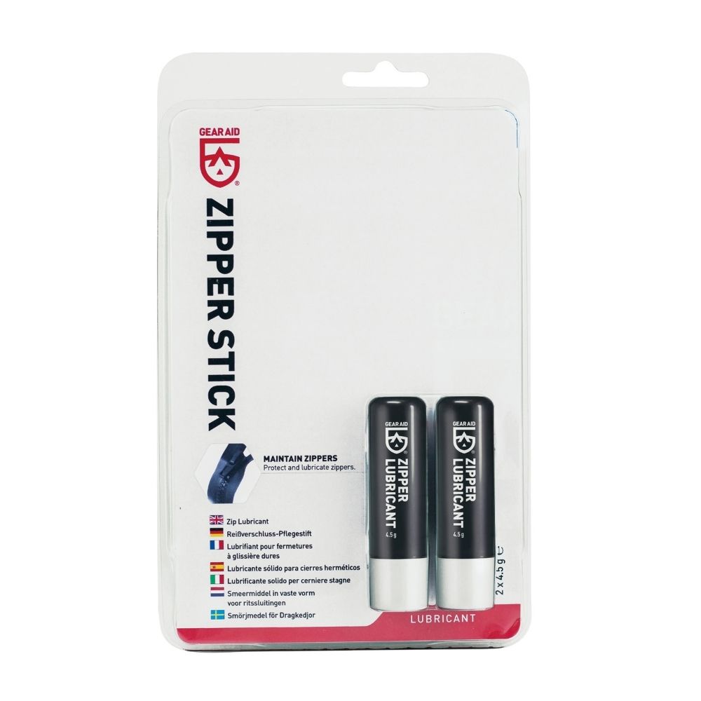 Gear Aid Zipper Lubricant Stick In Clamshell Plastic Packaging