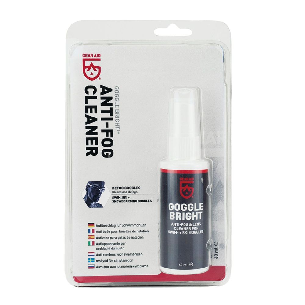 Gear Aid Goggle Bright Anti Fog and Lens Cleaner for swim, ski and snowboarding googles