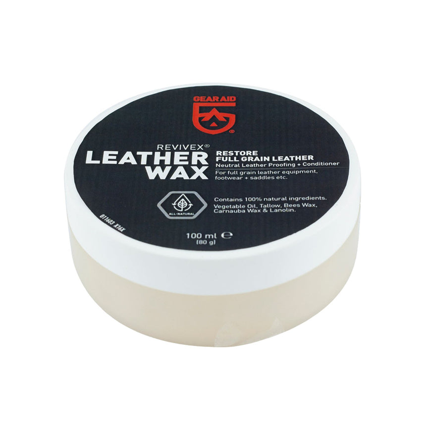 Gear Aid Revivex Leather Wax Restores Full Grain Leather 100ml tub