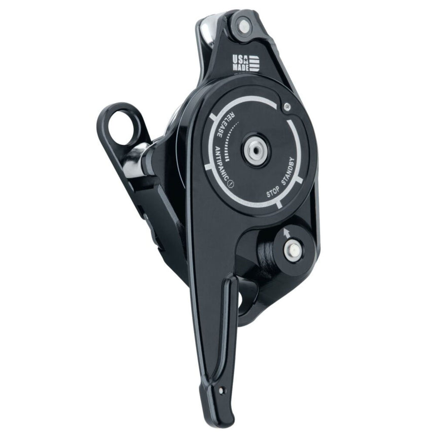 11mm Grey Harken CMC Clutch Descender showing Antipanic release and stop standby lever