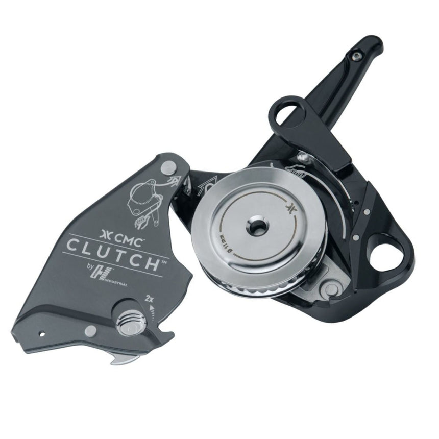 11mm Grey Harken CMC Clutch Descender Open and Ready to install a tope