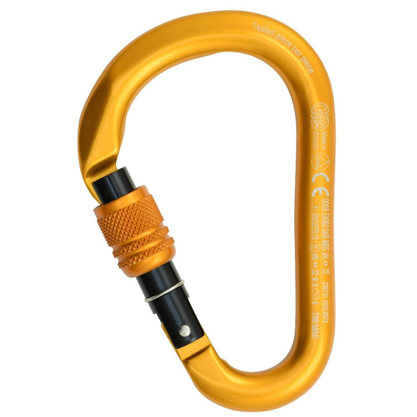 Kong HMS Screwgate Carabiner orange black