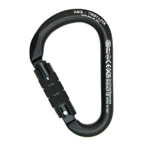 Kong HMS Classic Twist Lock Carabiner Black