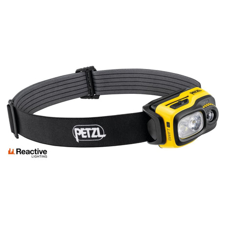 Petzl Swift RL compact, powerful, lightweight, and rechargeable headtorch featuring REACTIVE LIGHTING technology. 1100 lumens