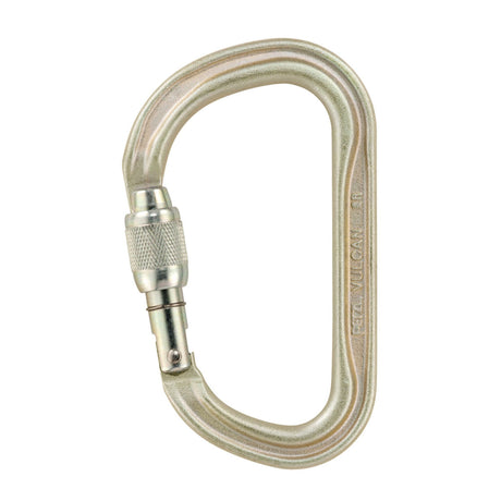 Petzl Vulcan Screw Lock Carabiner in Gold Colour