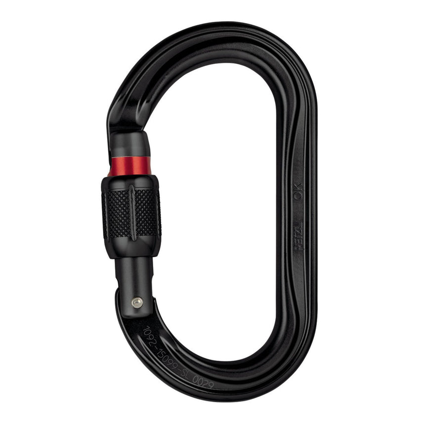 Petzl Black OK Screwlock Carabiner