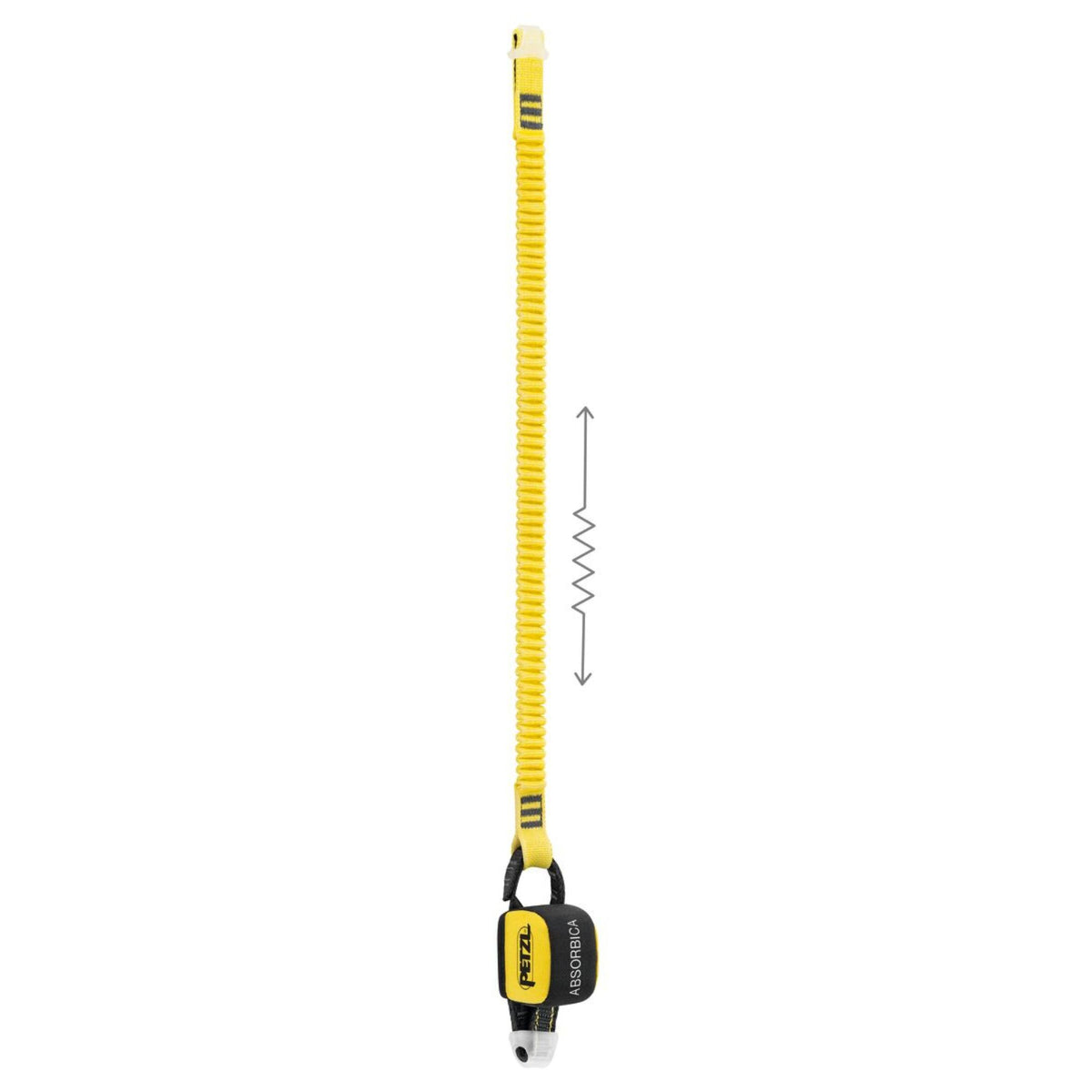 ABSORBICA®-I 150
Single lanyard with integrated energy absorber. Shows Elasticised arm to avoid hindering progression