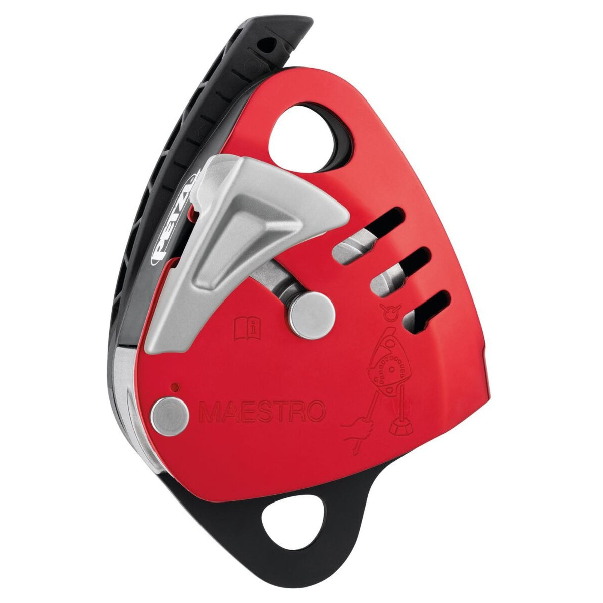 Red Petzl Maestro L Descender