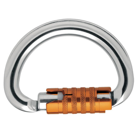 Petzl Omni Semi Circle Triact Lock Carabiner in Grey
