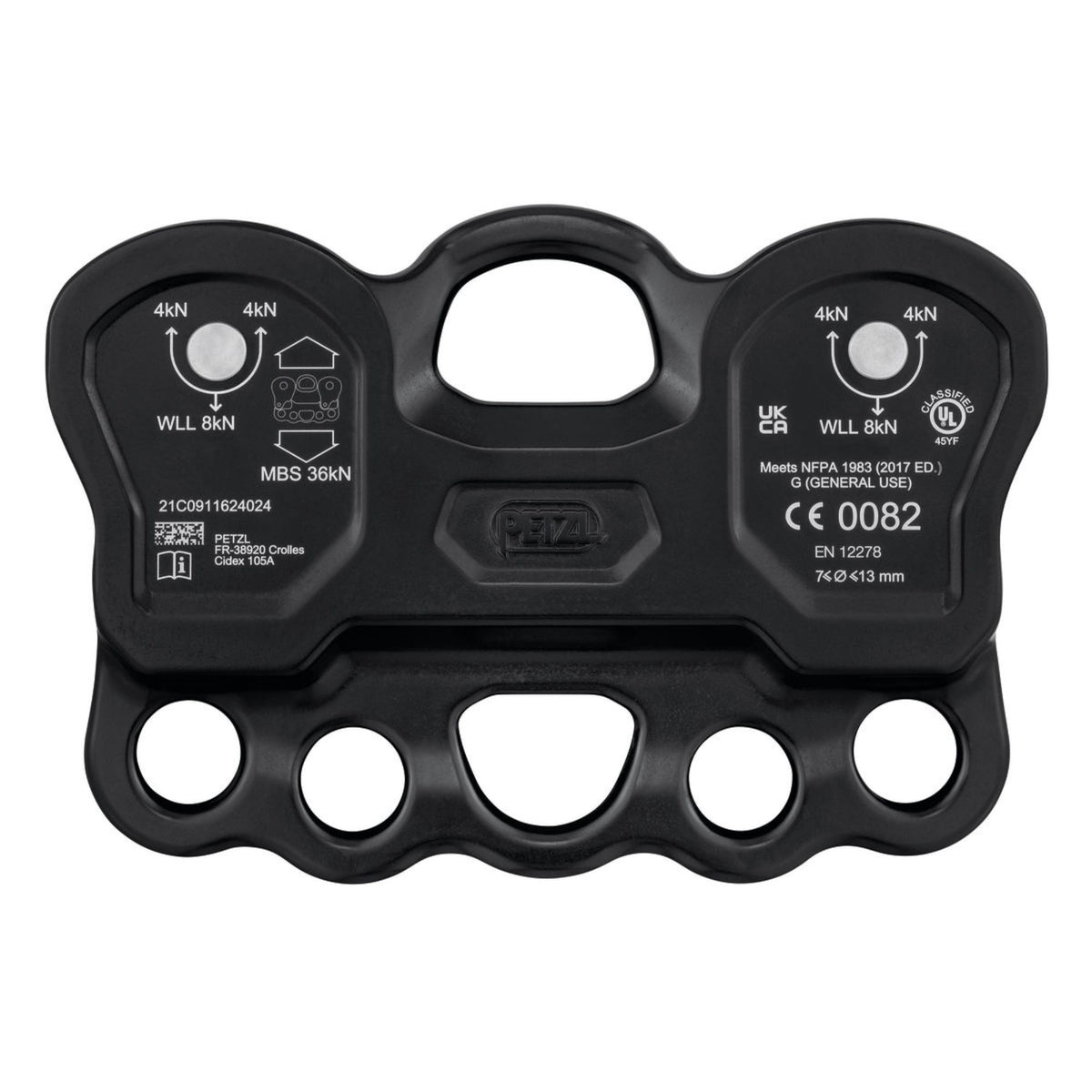 Back view of Petzl Reeve Carriage Pulley
