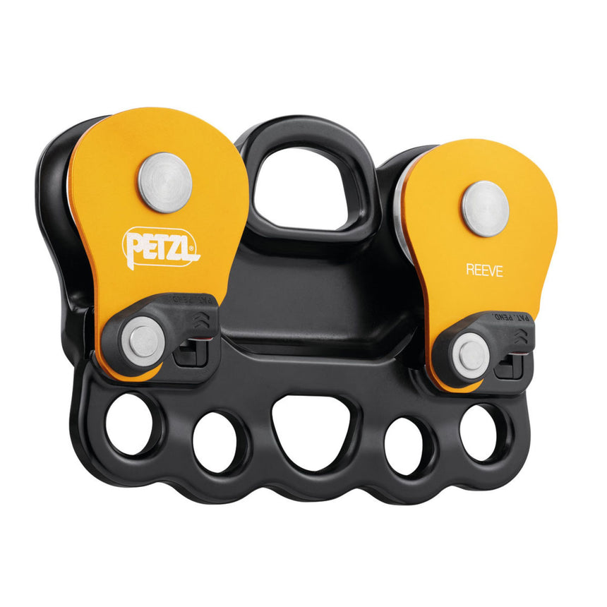 Front view of Petzl Reeve Carriage Pulley
