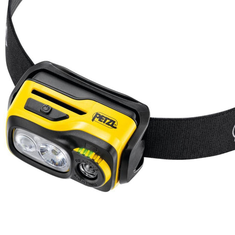 Petzl Swift RL head torch light five-level gauge allows precise monitoring of the battery charge level