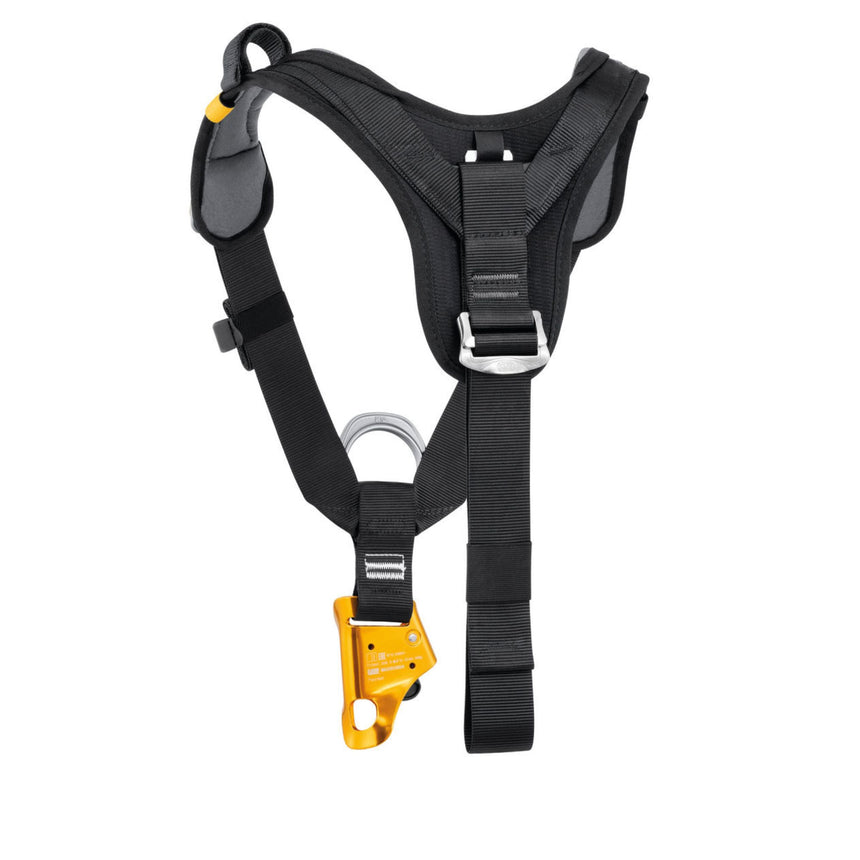 Back of Petzl TOP CROLL L Rope Access Chest Harness