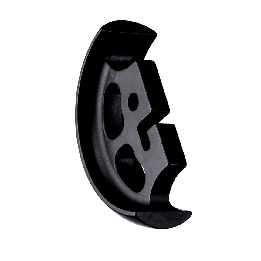 Side view of the SMC TerrAdaptor Rocker Foot, displaying its durable design and angled edge, ideal for securing the multipod on uneven terrain.