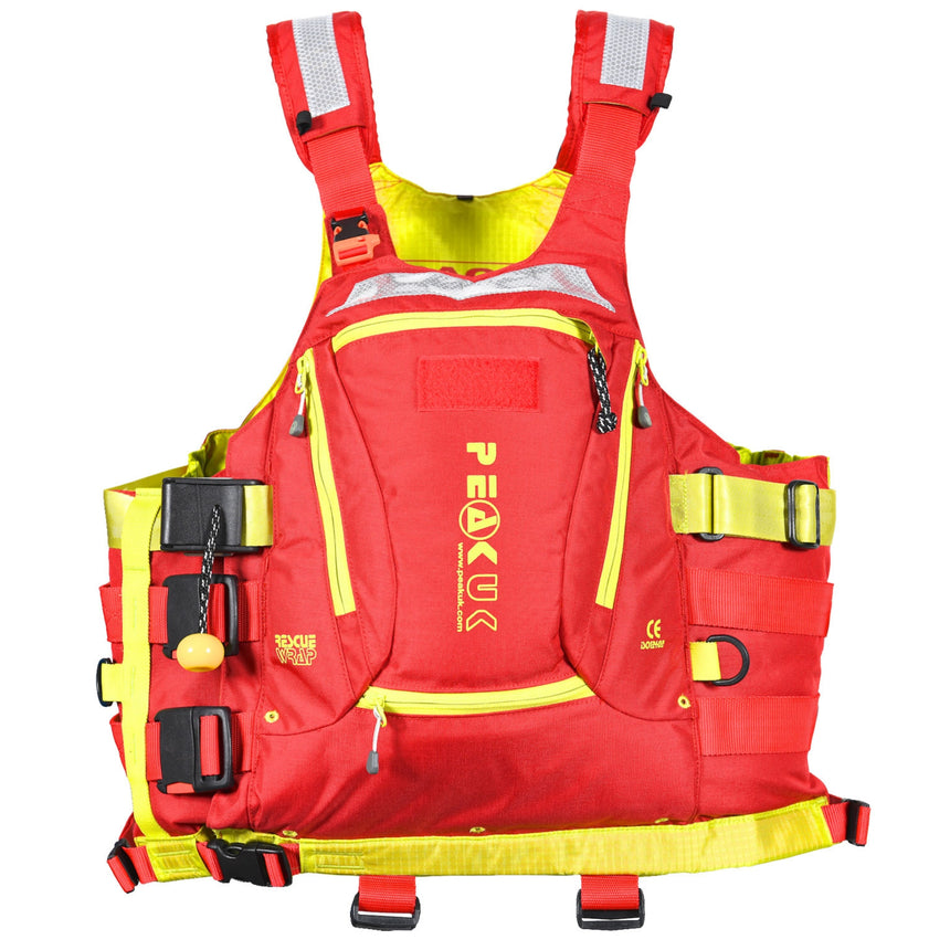 WRS Rescue Wrap PDF in showing front in Red and Lime