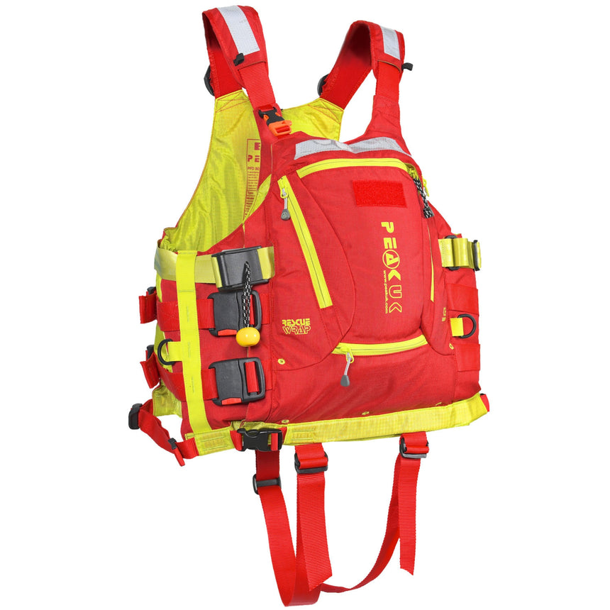 WRS Rescue Wrap PDF showing front right side and removable leg loops