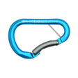 Kong Paddle Bar Bent Gate Carabiner cyan