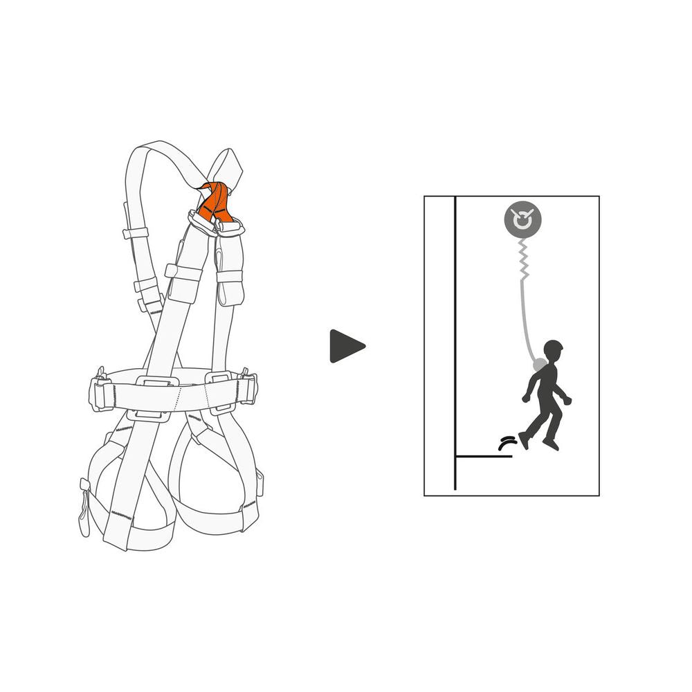 Petzl Swan Freefall Stainless Dorsal Attachment Point