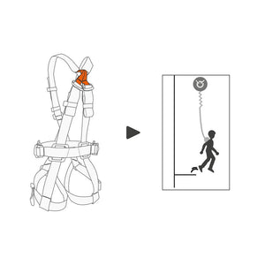 Petzl Swan Freefall Steel Dorsal Attachment-Point
