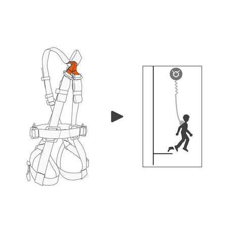 Petzl Swan Freefall Steel Dorsal Attachment-Point