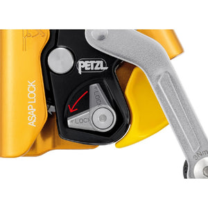 The integrated LOCK function allows the user to immobilize the device in order to reduce potential fall distance. 